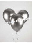 Воздушные шары хром серебро