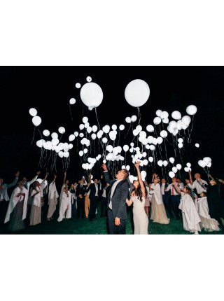 Светящиеся воздушные шары на свадьбу 1 шт